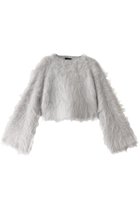 【アルアバイル/allureville】のミンクファーボトルネックプルオーバー ライトグレー|ID: prp329100004822274 ipo3291000000035052451