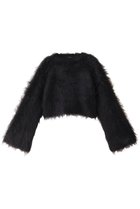 【アルアバイル/allureville】のミンクファーボトルネックプルオーバー ブラック|ID: prp329100004822274 ipo3291000000035052452