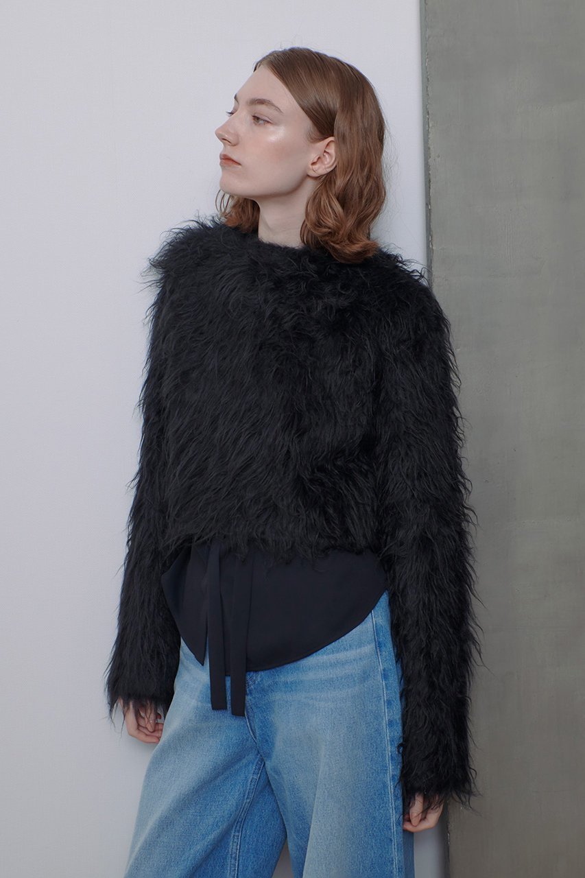 【アルアバイル/allureville】のミンクファーボトルネックプルオーバー 人気、トレンドファッション・服の通販 founy(ファニー) 　ファッション　Fashion　レディースファッション　Fashion for Women　トップス・カットソー　Cut & Sew Tops　ニット　Knit Tops & Sweaters　カジュアルプルオーバー・ニットトップス　Pullovers & Knit Tops / Casual Pullovers　カットソー　Cut and Sewn Top　クロップド　Cropped, Short Length　トレンド　Trend, Trending Now　再入荷　Restock / Back in Stock　A/W・秋冬　Autumn/Winter　other-7|ID: prp329100004822274 ipo3291000000035052458