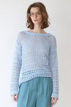 【マルティニーク/martinique】のライトメッシュニット 人気、トレンドファッション・服の通販 founy(ファニー) ファッション Fashion レディースファッション Fashion for Women トップス・カットソー Cut & Sew Tops ニット Knit Tops & Sweaters カジュアルプルオーバー・ニットトップス Pullovers & Knit Tops / Casual Pullovers 2026年 2026 おすすめ Recommended / Our Picks シルク Silk, 100% Silk フレア Flare, Flared ペーパー Paper, Kraft Paper ルーズ Loose, Oversized 夏 Summer 春 Spring S/S・春夏 SS, Spring/Summer, Warm Season thumbnail サックス|ID: prp329100004822277 ipo3291000000035052487