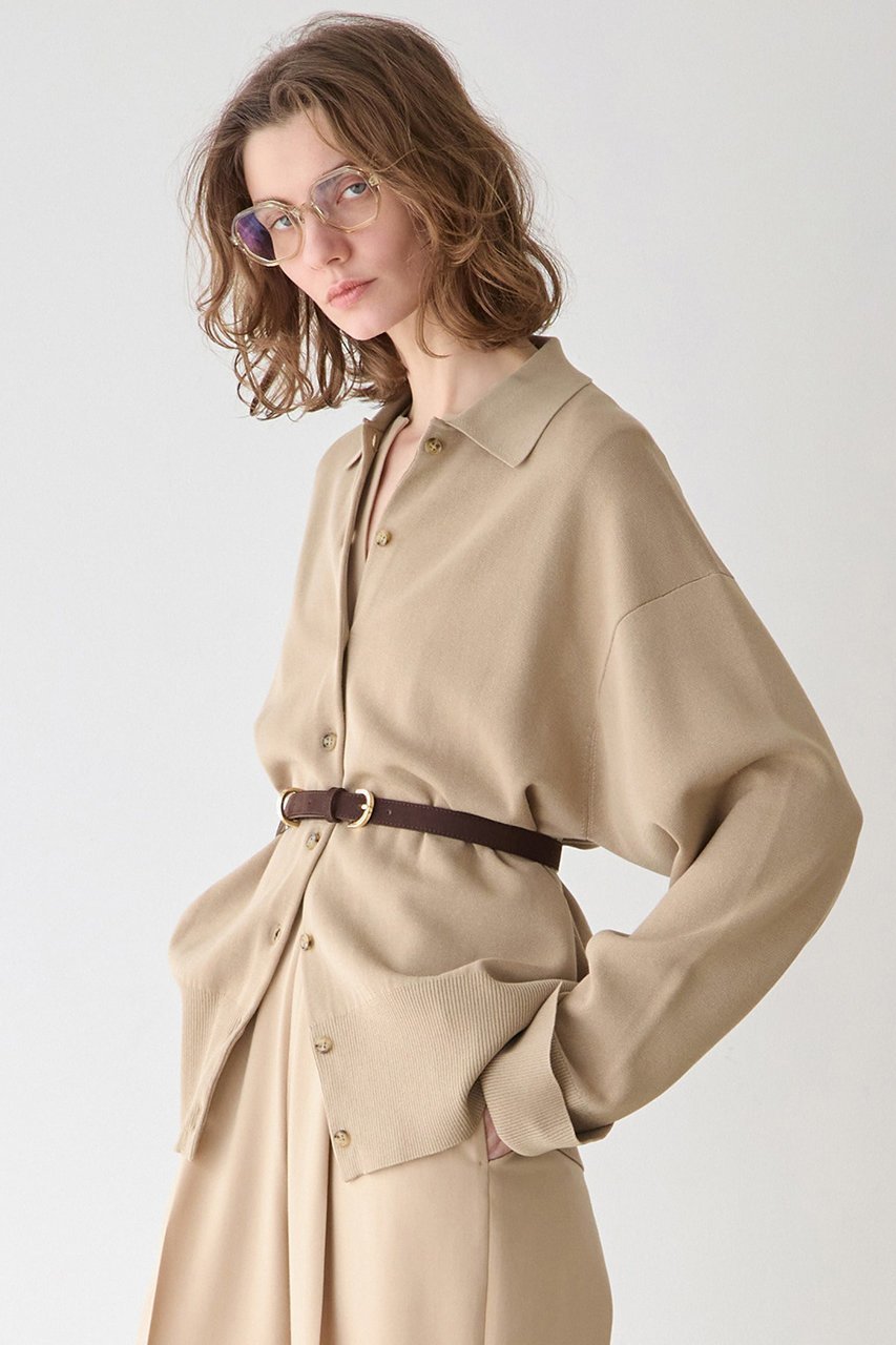 【マルティニーク/martinique】のスポンディッシュポロカーディガン 人気、トレンドファッション・服の通販 founy(ファニー) 　ファッション　Fashion　レディースファッション　Fashion for Women　トップス・カットソー　Cut & Sew Tops　ニット　Knit Tops & Sweaters　カーディガン・羽織り　Layered Style Cardigans　2026年　2026　おすすめ　Recommended / Our Picks　カーディガン　Cardigan, Knitwear　スリット　Slit, Slit Detail　フラット　Flat, Flat Shoes　夏　Summer　春　Spring　S/S・春夏　SS, Spring/Summer, Warm Season　other-3|ID: prp329100004822278 ipo3291000000035052498