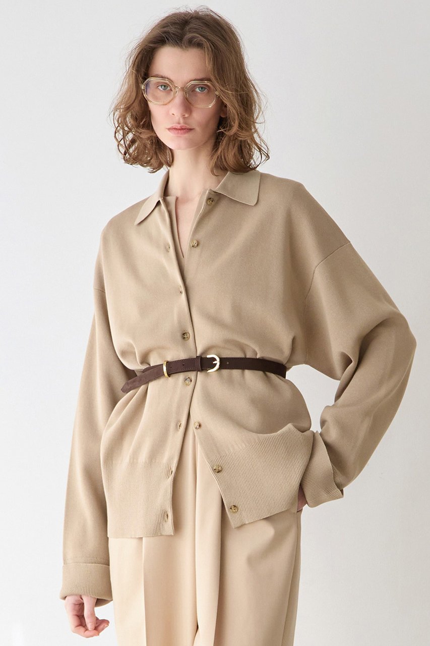 【マルティニーク/martinique】のスポンディッシュポロカーディガン 人気、トレンドファッション・服の通販 founy(ファニー) 　ファッション　Fashion　レディースファッション　Fashion for Women　トップス・カットソー　Cut & Sew Tops　ニット　Knit Tops & Sweaters　カーディガン・羽織り　Layered Style Cardigans　2026年　2026　おすすめ　Recommended / Our Picks　カーディガン　Cardigan, Knitwear　スリット　Slit, Slit Detail　フラット　Flat, Flat Shoes　夏　Summer　春　Spring　S/S・春夏　SS, Spring/Summer, Warm Season　other-2|ID: prp329100004822278 ipo3291000000035859293