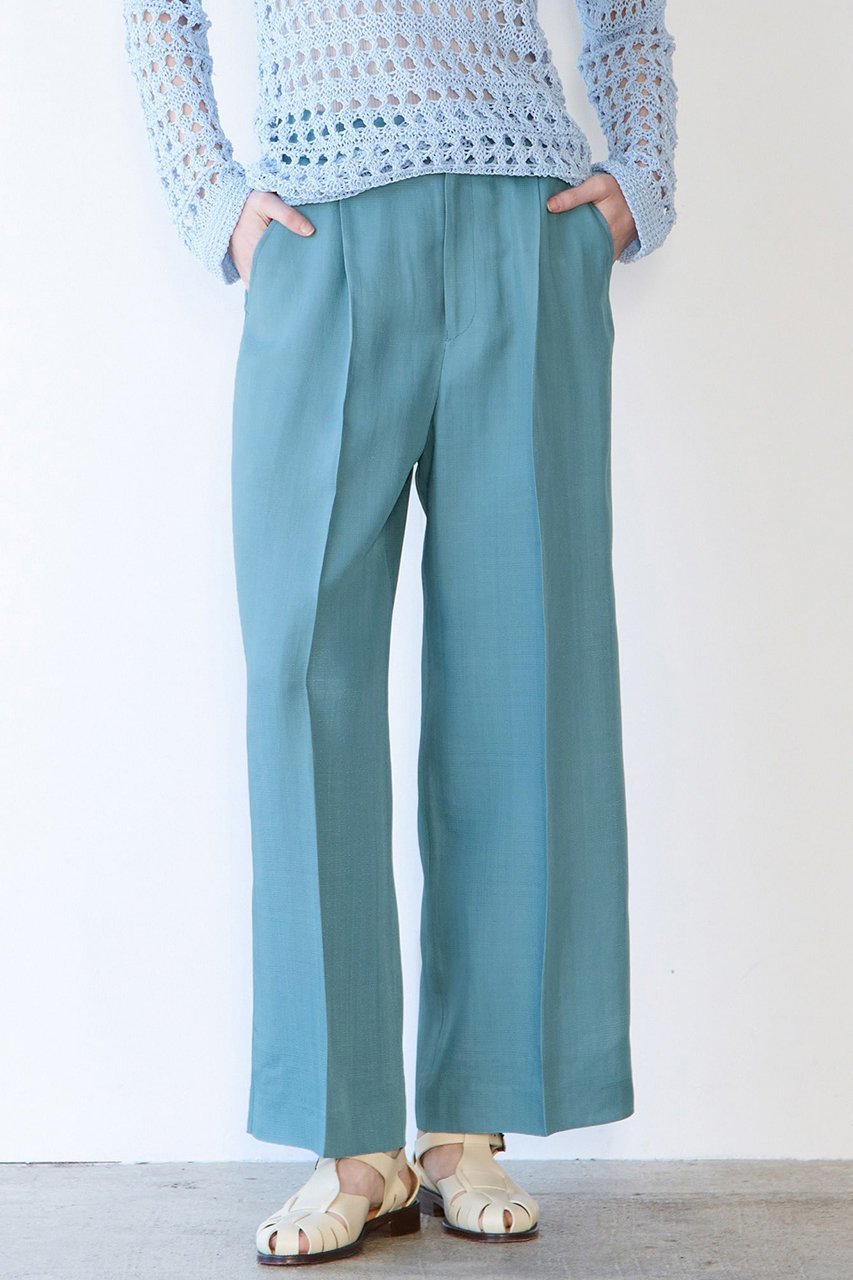 【マルティニーク/martinique】のスラブタックワイドパンツ インテリア・キッズ・メンズ・レディースファッション・服の通販 founy(ファニー) 　ファッション　Fashion　レディースファッション　Fashion for Women　パンツ　Pants & Trousers　2026年　2026　おすすめ　Recommended / Our Picks　ジャケット　Jacket, Outerwear　フロント　Front, Front Design　エレガント 上品　Elegant　夏　Summer　春　Spring　S/S・春夏　SS, Spring/Summer, Warm Season　ビジネス 仕事 通勤　Business / Work / Commuting　ブルー|ID: prp329100004822282 ipo3291000000035052534