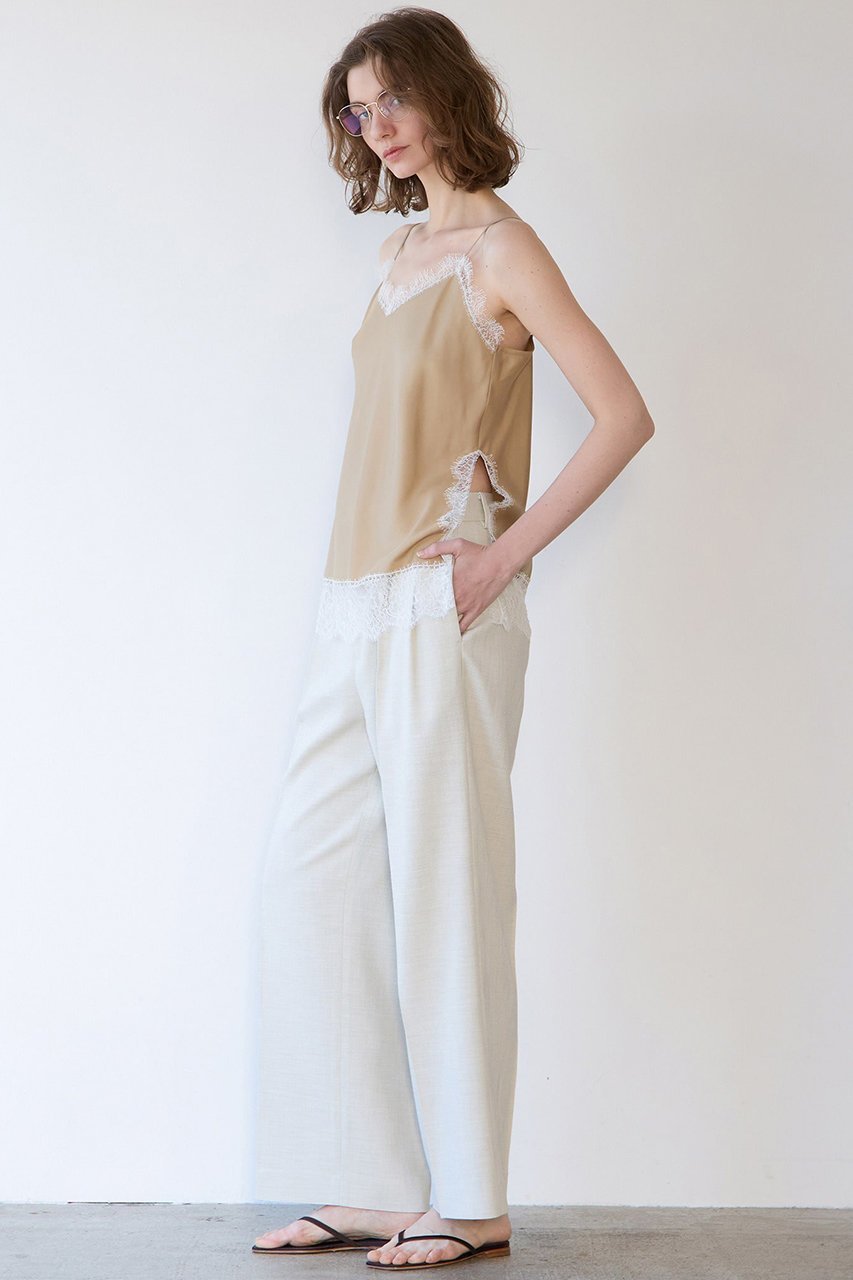 【マルティニーク/martinique】のリバーレースキャミ 人気、トレンドファッション・服の通販 founy(ファニー) 　ファッション　Fashion　レディースファッション　Fashion for Women　トップス・カットソー　Cut & Sew Tops　キャミソール&ノースリーブ　Camisoles & Sleeveless Tops　シャツ・ブラウス・オフィスカジュアル　Elegant Blouses & Button-Ups　ロングTシャツ・Tシャツ　Longline T-Shirts & Tees　カットソー・ベーシックTシャツ　Cut-and-Sewn Tops / Stretch Tees & Basics　インナー　Innerwear　春　Spring　カットソー　Cut and Sewn Top　キャミソール　Camisole, Spaghetti Strap Top　スリット　Slit, Slit Detail　タンク　Tank Top, Sleeveless Top　バランス　Balance, Style Balance　フィット　Fit, Slim Fit　レース　Lace, Lace Fabric　S/S・春夏　SS, Spring/Summer, Warm Season　おすすめ　Recommended / Our Picks　夏　Summer　エレガント 上品　Elegant　2026年　2026　other-5|ID: prp329100004822285 ipo3291000000035052571