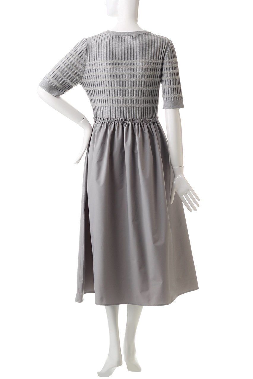 【アナイ/ANAYI】のフェザーボーダードッキングワンピース 人気、トレンドファッション・服の通販 founy(ファニー) 　ファッション　Fashion　レディースファッション　Fashion for Women　ワンピース　Dresses　チュニック　Tunic Tops & Dresses　ジャケット　Jacket, Outerwear　チュニック　Tunic, Long Top　ドッキング　Docking, Mixed Material　フィット　Fit, Slim Fit　フェザー　Feather, Feather Detail　フレア　Flare, Flared　ボーダー　Border, Stripe　リブニット　Rib Knit, Ribbed Knit　ロング　Long, Long-Length　再入荷　Restock / Back in Stock　A/W・秋冬　Autumn/Winter　other-4|ID: prp329100004822289 ipo3291000000035052878