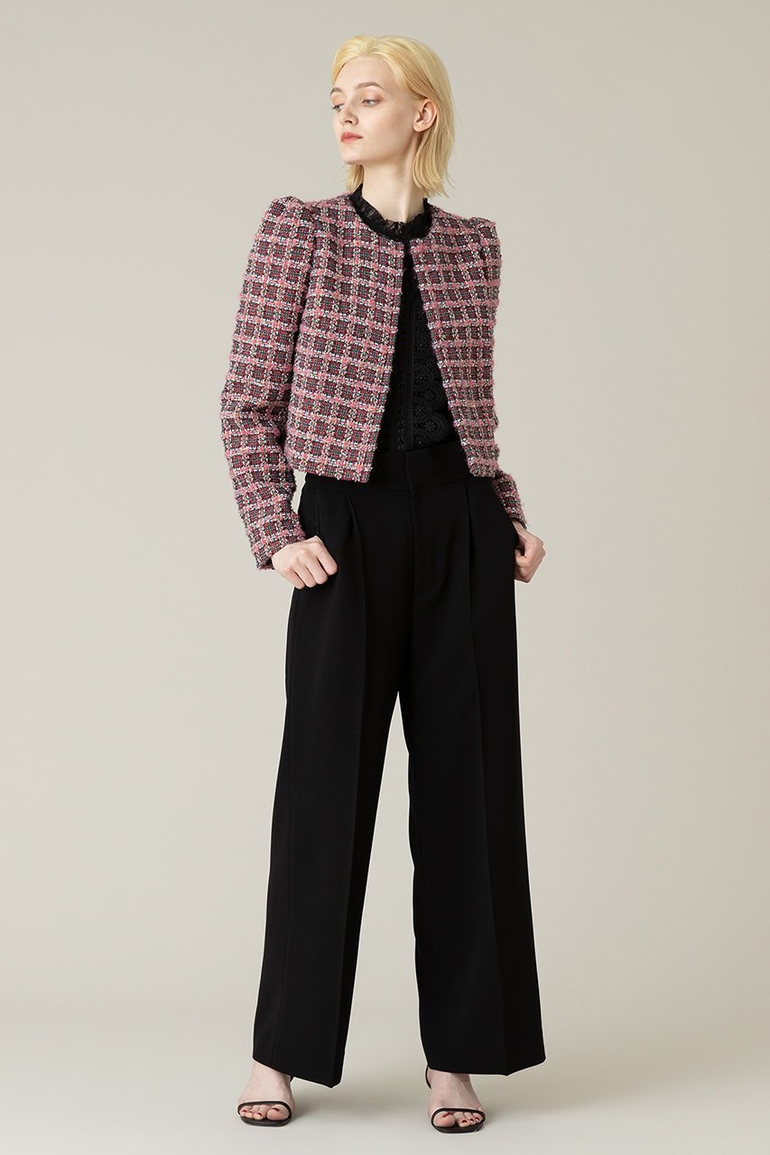 【アルアバイル/allureville】の【LOULOU WILLOUGHBY】TOURNIERツイードショートジャケット 人気、トレンドファッション・服の通販 founy(ファニー) 　ファッション　Fashion　レディースファッション　Fashion for Women　アウター　Coat / Outerwear Collection　レディースジャケット・軽アウター　Jackets　おすすめ　Recommended / Our Picks　ショート　Short, Short Length　ジャカード／ジャガード　Jacquard, Woven Pattern　ジャケット　Jacket, Outerwear　スパンコール　Sequins, Sequin Embellishment　スリーブ　Sleeve, Long Sleeve / Short Sleeve　セットアップ　Set-Up, Coordinated Outfit　ツイード／ツィード　Choker, Choker Necklace　ツイード　Twill, Twill Weave　デニム　Denim, Jeans Material　フランス　France, French　ワイド　Wide, Wide Fit　再入荷　Restock / Back in Stock　定番　Standard, Basic Item　無地　Plain, Solid Color　other-6|ID: prp329100004822290 ipo3291000000035052967