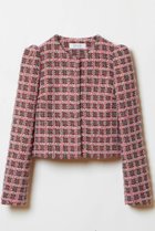 【アルアバイル/allureville】の【LOULOU WILLOUGHBY】TOURNIERツイードショートジャケット 人気、トレンドファッション・服の通販 founy(ファニー) ファッション Fashion レディースファッション Fashion for Women アウター Coat / Outerwear Collection レディースジャケット・軽アウター Jackets おすすめ Recommended / Our Picks ショート Short, Short Length ジャカード／ジャガード Jacquard, Woven Pattern ジャケット Jacket, Outerwear スパンコール Sequins, Sequin Embellishment スリーブ Sleeve, Long Sleeve / Short Sleeve セットアップ Set-Up, Coordinated Outfit ツイード／ツィード Choker, Choker Necklace ツイード Twill, Twill Weave デニム Denim, Jeans Material フランス France, French ワイド Wide, Wide Fit 定番 Standard, Basic Item 無地 Plain, Solid Color thumbnail ピンク|ID: prp329100004822290 ipo3291000000036028436