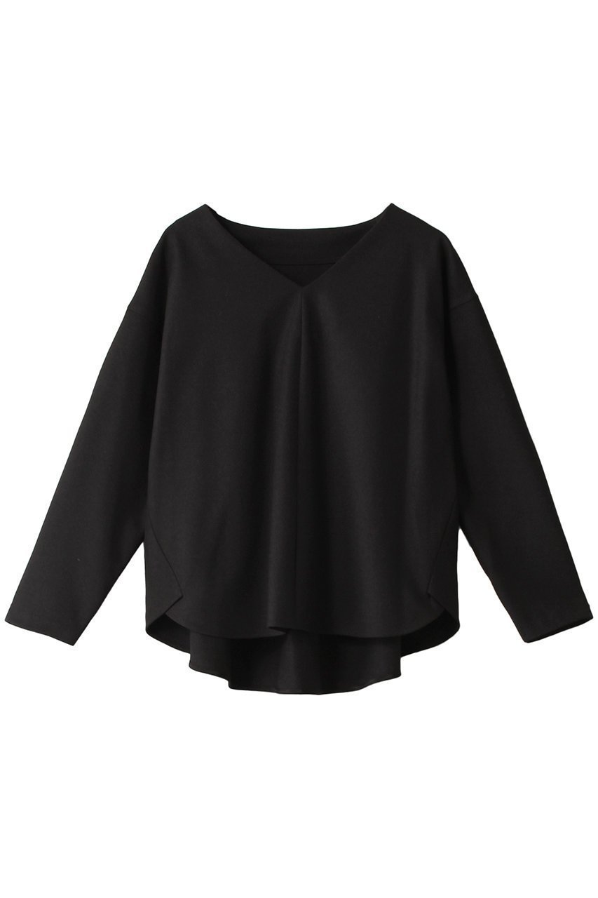 【アルアバイル/allureville】のTRクルーネックプルオーバー インテリア・キッズ・メンズ・レディースファッション・服の通販 founy(ファニー) 　ファッション　Fashion　レディースファッション　Fashion for Women　トップス・カットソー　Cut & Sew Tops　シャツ・ブラウス・オフィスカジュアル　Elegant Blouses & Button-Ups　カジュアルプルオーバー・ニットトップス　Pullovers & Knit Tops / Casual Pullovers　おすすめ　Recommended / Our Picks　ストレッチ　Stretch, Stretchy Fabric　スリーブ　Sleeve, Long Sleeve / Short Sleeve　セットアップ　Set-Up, Coordinated Outfit　ロング　Long, Long-Length　エレガント 上品　Elegant　再入荷　Restock / Back in Stock　ブラック|ID: prp329100004822293 ipo3291000000035053084