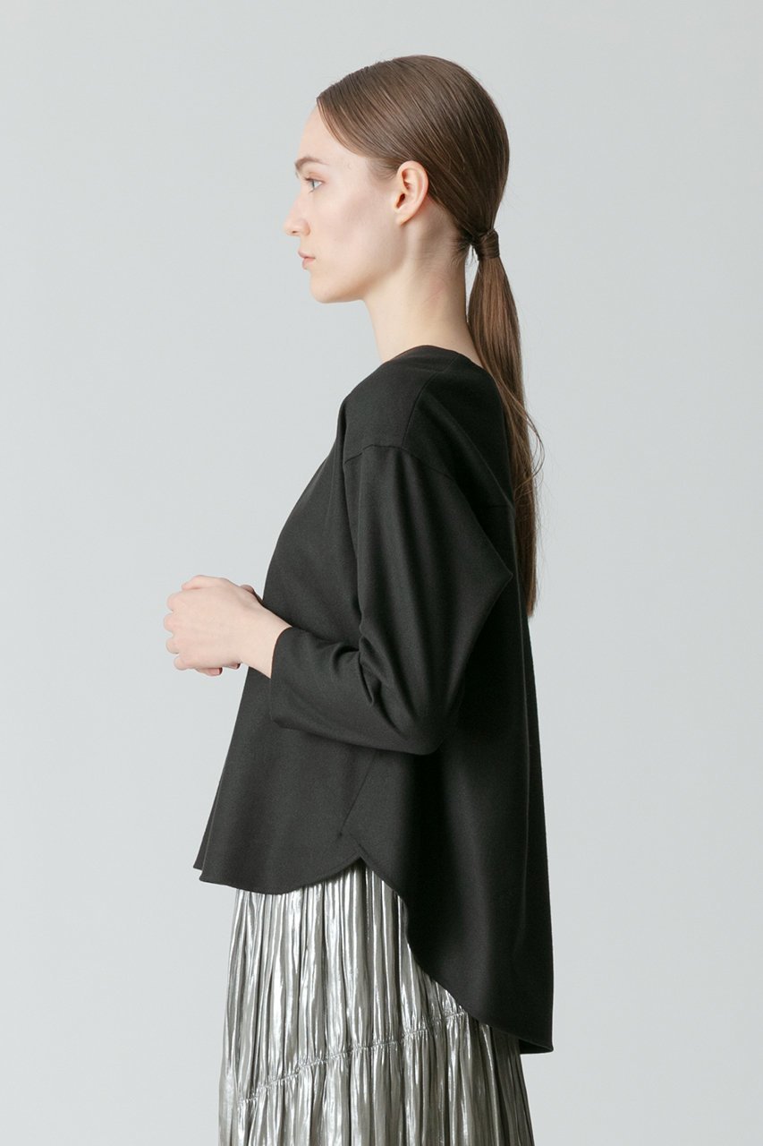 【アルアバイル/allureville】のTRクルーネックプルオーバー 人気、トレンドファッション・服の通販 founy(ファニー) 　ファッション　Fashion　レディースファッション　Fashion for Women　トップス・カットソー　Cut & Sew Tops　シャツ・ブラウス・オフィスカジュアル　Elegant Blouses & Button-Ups　カジュアルプルオーバー・ニットトップス　Pullovers & Knit Tops / Casual Pullovers　おすすめ　Recommended / Our Picks　ストレッチ　Stretch, Stretchy Fabric　スリーブ　Sleeve, Long Sleeve / Short Sleeve　セットアップ　Set-Up, Coordinated Outfit　ロング　Long, Long-Length　エレガント 上品　Elegant　再入荷　Restock / Back in Stock　other-7|ID: prp329100004822293 ipo3291000000035053090