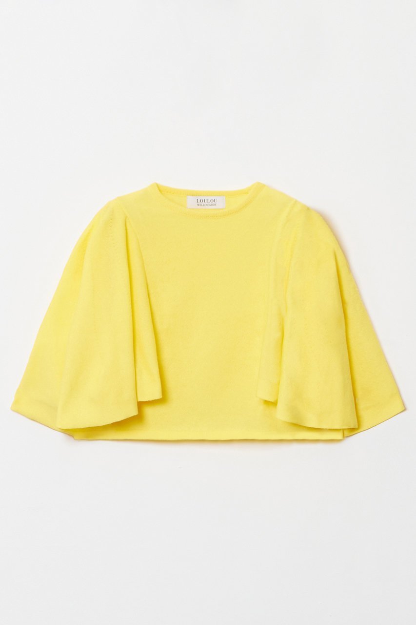 【アルアバイル/allureville】の【LOULOU WILLOUGHBY】ミニ丈フレアスリーブプルオーバー 人気、トレンドファッション・服の通販 founy(ファニー) ファッション Fashion レディースファッション Fashion for Women トップス・カットソー Cut & Sew Tops シャツ・ブラウス・オフィスカジュアル Elegant Blouses & Button-Ups ロングTシャツ・Tシャツ Longline T-Shirts & Tees カジュアルプルオーバー・ニットトップス Pullovers & Knit Tops / Casual Pullovers カットソー・ベーシックTシャツ Cut-and-Sewn Tops / Stretch Tees & Basics ショート Short, Short Length スリーブ Sleeve, Long Sleeve / Short Sleeve バランス Balance, Style Balance ボトム Bottoms, Lower Wear 夏 Summer other-1|ID: prp329100004822299 ipo3291000000036028595