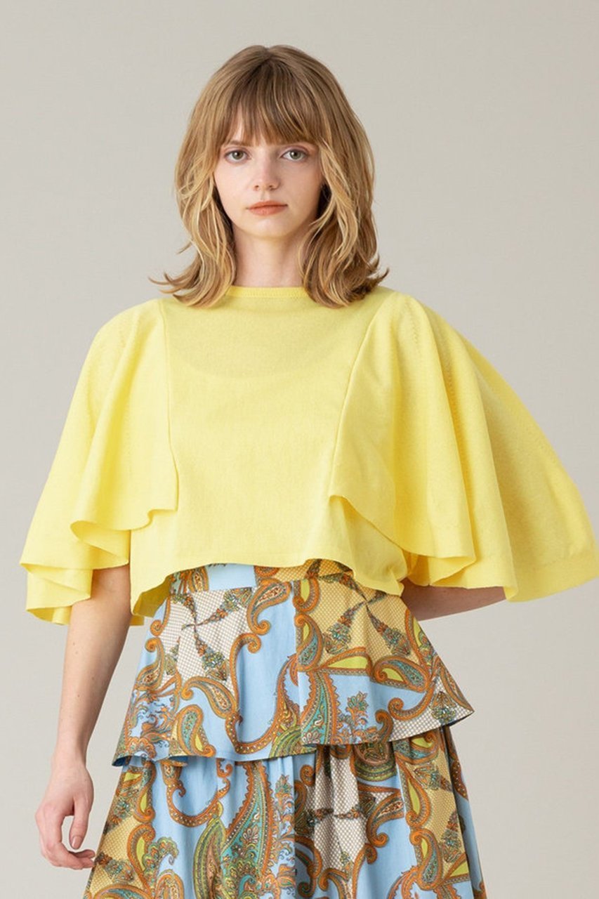 【アルアバイル/allureville】の【LOULOU WILLOUGHBY】ミニ丈フレアスリーブプルオーバー 人気、トレンドファッション・服の通販 founy(ファニー) ファッション Fashion レディースファッション Fashion for Women トップス・カットソー Cut & Sew Tops シャツ・ブラウス・オフィスカジュアル Elegant Blouses & Button-Ups ロングTシャツ・Tシャツ Longline T-Shirts & Tees カジュアルプルオーバー・ニットトップス Pullovers & Knit Tops / Casual Pullovers カットソー・ベーシックTシャツ Cut-and-Sewn Tops / Stretch Tees & Basics ショート Short, Short Length スリーブ Sleeve, Long Sleeve / Short Sleeve バランス Balance, Style Balance ボトム Bottoms, Lower Wear 夏 Summer other-5|ID: prp329100004822299 ipo3291000000036028600