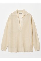 【アルアバイル/allureville】のシアーカノコスキッパーネックプルオーバー ベージュ|ID: prp329100004822301 ipo3291000000035054078