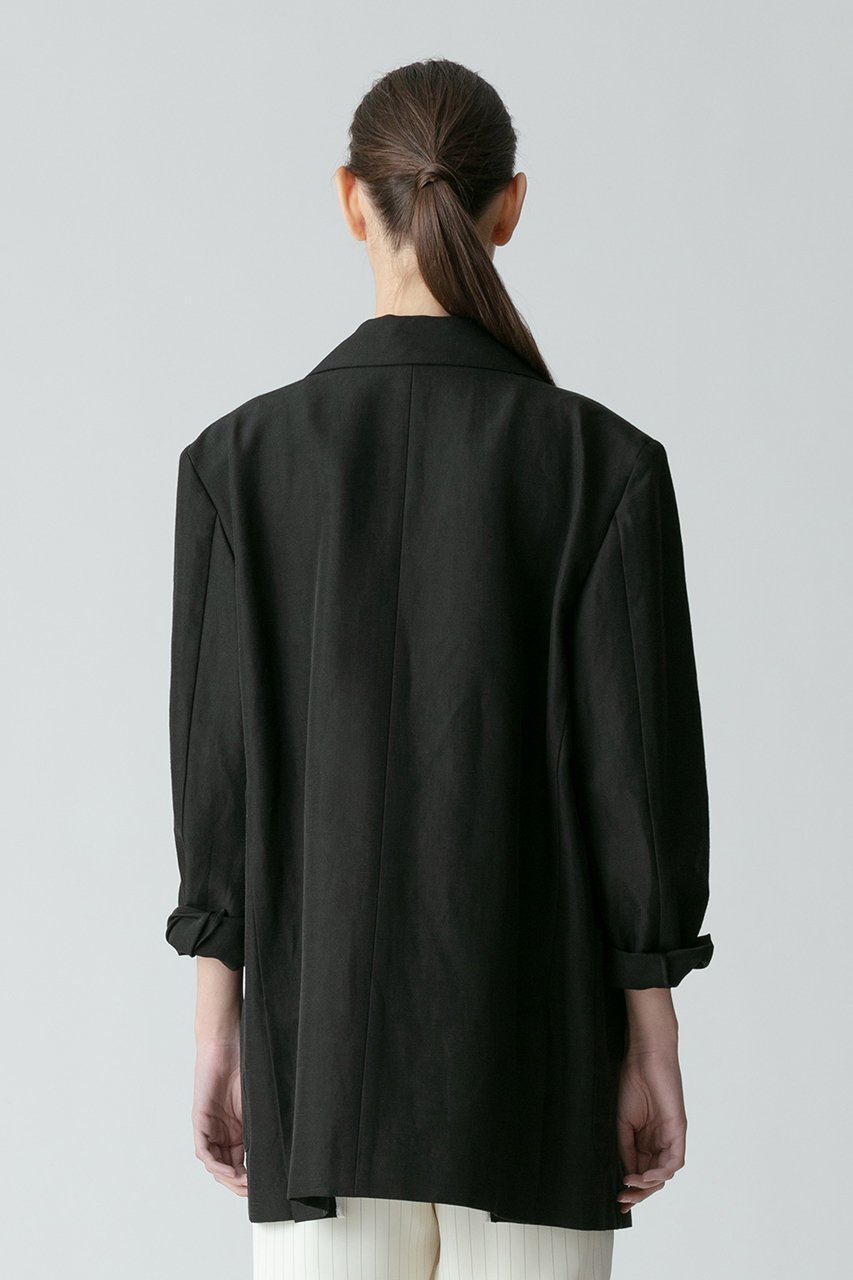 【アルアバイル/allureville】のリネンスラブビックショルダージャケット 人気、トレンドファッション・服の通販 founy(ファニー) 　ファッション　Fashion　レディースファッション　Fashion for Women　アウター　Coat / Outerwear Collection　レディースジャケット・軽アウター　Jackets　シャンタン　Shantung, Silk-Like Fabric　ジャケット　Jacket, Outerwear　ストレッチ　Stretch, Stretchy Fabric　バランス　Balance, Style Balance　ビッグ　Big, Oversized　フェミニン　Feminine, Girly　リネン　Linen, Linen Fabric　再入荷　Restock / Back in Stock　夏　Summer　春　Spring　S/S・春夏　SS, Spring/Summer, Warm Season　other-3|ID: prp329100004822303 ipo3291000000035054096