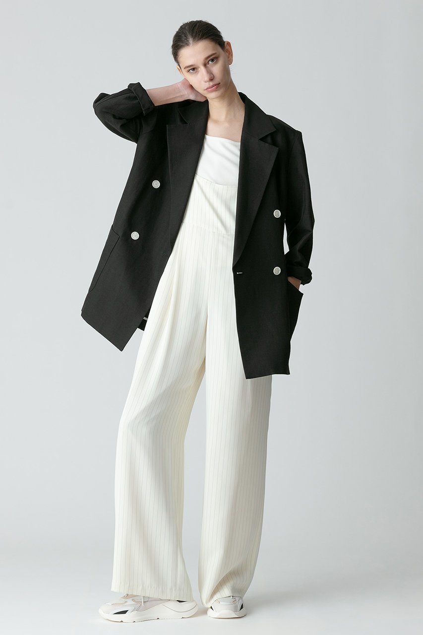 【アルアバイル/allureville】のリネンスラブビックショルダージャケット 人気、トレンドファッション・服の通販 founy(ファニー) 　ファッション　Fashion　レディースファッション　Fashion for Women　アウター　Coat / Outerwear Collection　レディースジャケット・軽アウター　Jackets　シャンタン　Shantung, Silk-Like Fabric　ジャケット　Jacket, Outerwear　ストレッチ　Stretch, Stretchy Fabric　バランス　Balance, Style Balance　ビッグ　Big, Oversized　フェミニン　Feminine, Girly　リネン　Linen, Linen Fabric　再入荷　Restock / Back in Stock　夏　Summer　春　Spring　S/S・春夏　SS, Spring/Summer, Warm Season　other-4|ID: prp329100004822303 ipo3291000000035054097