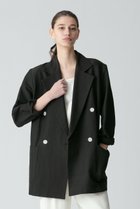 【アルアバイル/allureville】のリネンスラブビックショルダージャケット ブラック|ID: prp329100004822303 ipo3291000000035640107