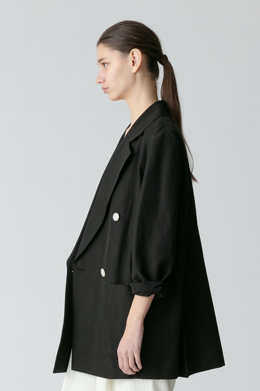 【アルアバイル/allureville】のリネンスラブビックショルダージャケット 人気、トレンドファッション・服の通販 founy(ファニー) 　ファッション　Fashion　レディースファッション　Fashion for Women　アウター　Coat / Outerwear Collection　レディースジャケット・軽アウター　Jackets　シャンタン　Shantung, Silk-Like Fabric　ジャケット　Jacket, Outerwear　ストレッチ　Stretch, Stretchy Fabric　バランス　Balance, Style Balance　ビッグ　Big, Oversized　フェミニン　Feminine, Girly　リネン　Linen, Linen Fabric　再入荷　Restock / Back in Stock　夏　Summer　春　Spring　S/S・春夏　SS, Spring/Summer, Warm Season　other-2|ID: prp329100004822303 ipo3291000000035640108