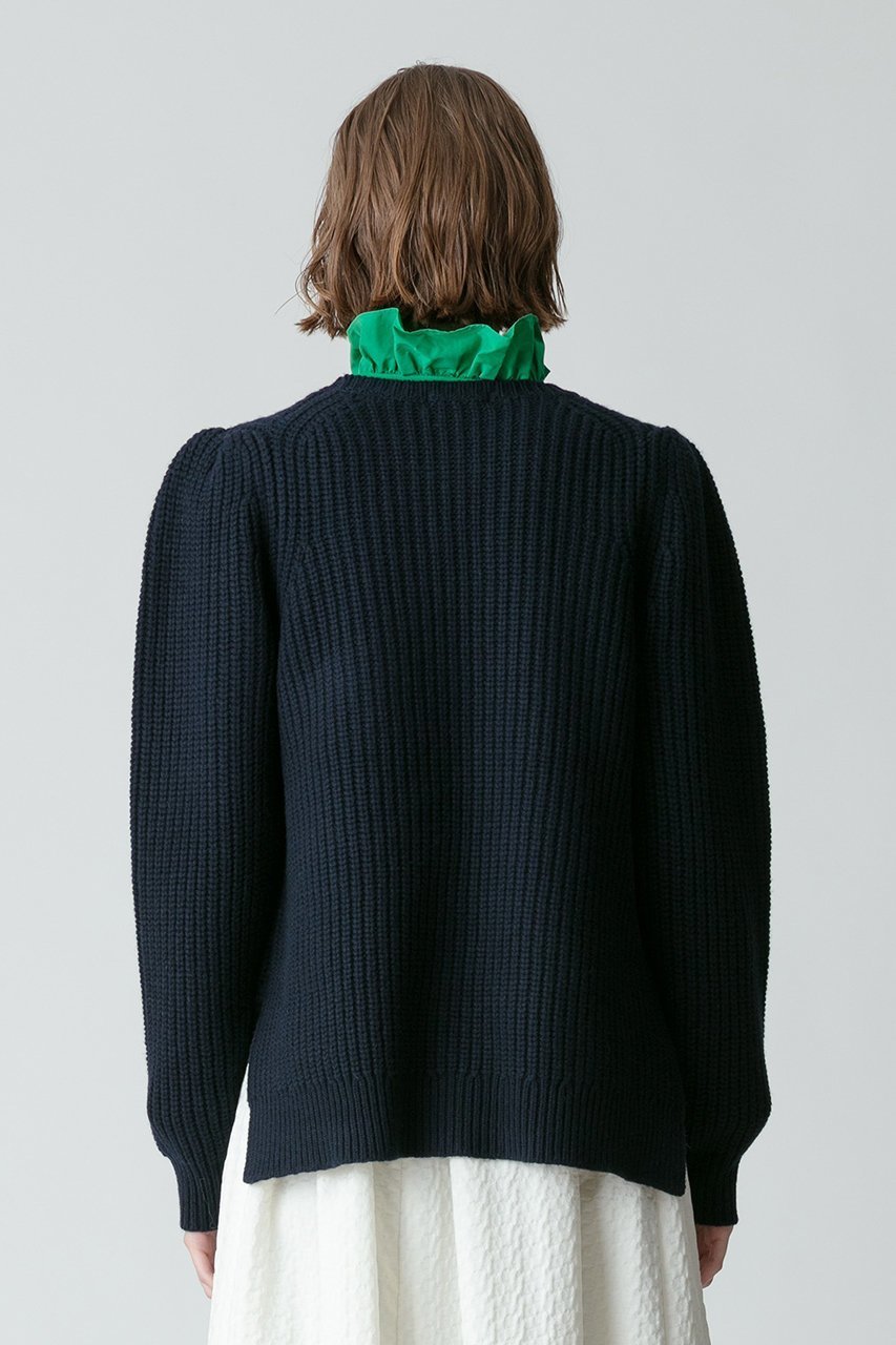 【アルアバイル/allureville】の片畦イレヘムプルオーバー 人気、トレンドファッション・服の通販 founy(ファニー) 　ファッション　Fashion　レディースファッション　Fashion for Women　トップス・カットソー　Cut & Sew Tops　ニット　Knit Tops & Sweaters　カジュアルプルオーバー・ニットトップス　Pullovers & Knit Tops / Casual Pullovers　おすすめ　Recommended / Our Picks　イレギュラー　Irregular Design　コンパクト　Compact, Small Size　ショルダー　Shoulder, Shoulder Strap　スリーブ　Sleeve, Long Sleeve / Short Sleeve　タイツ　Tights, Legwear　バランス　Balance, Style Balance　フェミニン　Feminine, Girly　フロント　Front, Front Design　ヘムライン　Hemline, Bottom Cut　ボトム　Bottoms, Lower Wear　ロング　Long, Long-Length　ワイド　Wide, Wide Fit　再入荷　Restock / Back in Stock　畦　Ribbed Knit　other-4|ID: prp329100004822306 ipo3291000000035054116