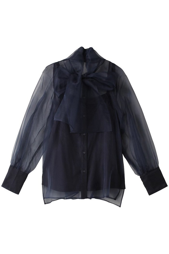 【アルアバイル/allureville】の【Loulou Willoughby】シルキーリボンブラウス インテリア・キッズ・メンズ・レディースファッション・服の通販 founy(ファニー) https://founy.com/ ファッション Fashion レディースファッション Fashion for Women トップス・カットソー Cut & Sew Tops シャツ・ブラウス・オフィスカジュアル Elegant Blouses & Button-Ups シルク Silk, 100% Silk スリーブ Sleeve, Long Sleeve / Short Sleeve リボン Ribbon, Bow ロング Long, Long-Length 再入荷 Restock / Back in Stock |ID: prp329100004822312 ipo3291000000035054178