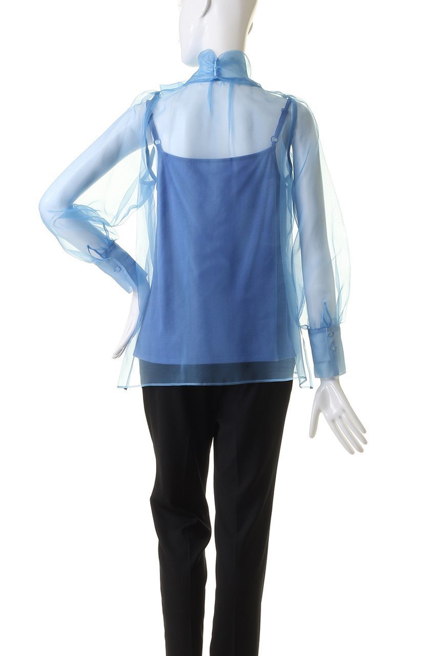 【アルアバイル/allureville】の【Loulou Willoughby】シルキーリボンブラウス 人気、トレンドファッション・服の通販 founy(ファニー) 　ファッション　Fashion　レディースファッション　Fashion for Women　トップス・カットソー　Cut & Sew Tops　シャツ・ブラウス・オフィスカジュアル　Elegant Blouses & Button-Ups　シルク　Silk, 100% Silk　スリーブ　Sleeve, Long Sleeve / Short Sleeve　リボン　Ribbon, Bow　ロング　Long, Long-Length　再入荷　Restock / Back in Stock　other-4|ID: prp329100004822312 ipo3291000000035054182