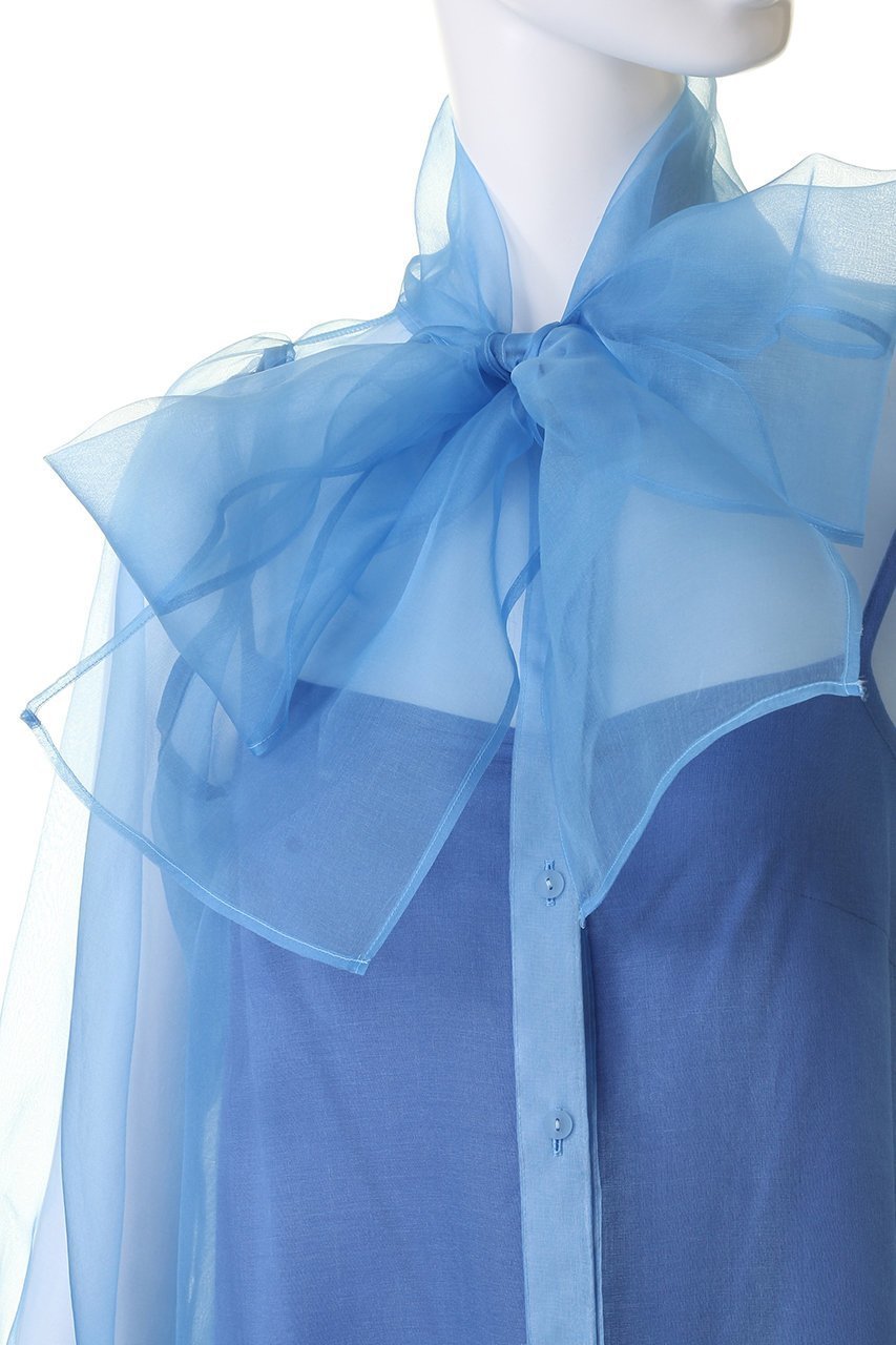 【アルアバイル/allureville】の【Loulou Willoughby】シルキーリボンブラウス 人気、トレンドファッション・服の通販 founy(ファニー) 　ファッション　Fashion　レディースファッション　Fashion for Women　トップス・カットソー　Cut & Sew Tops　シャツ・ブラウス・オフィスカジュアル　Elegant Blouses & Button-Ups　シルク　Silk, 100% Silk　スリーブ　Sleeve, Long Sleeve / Short Sleeve　リボン　Ribbon, Bow　ロング　Long, Long-Length　再入荷　Restock / Back in Stock　other-5|ID: prp329100004822312 ipo3291000000035054183