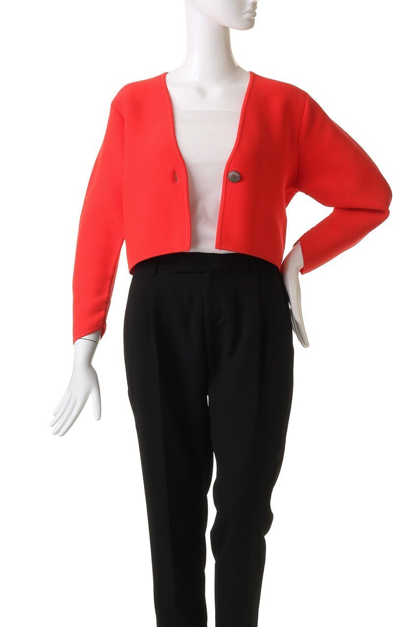 【アルアバイル/allureville】のガーターニットショートジャケット 人気、トレンドファッション・服の通販 founy(ファニー) 　ファッション　Fashion　レディースファッション　Fashion for Women　おすすめ　Recommended / Our Picks　インナー　Innerwear　カーディガン　Cardigan, Knitwear　コンパクト　Compact, Small Size　ショート　Short, Short Length　ジャケット　Jacket, Outerwear　セットアップ　Set-Up, Coordinated Outfit　バランス　Balance, Style Balance　ホールガーメント　WholeGarment, Seamless Knit　モダン　Modern, Contemporary　再入荷　Restock / Back in Stock　other-7|ID: prp329100004822313 ipo3291000000035054195