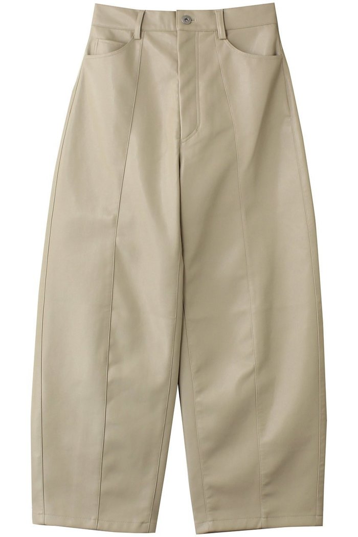 【アルアバイル/allureville】のフェイクレザーフロントシームパンツ インテリア・キッズ・メンズ・レディースファッション・服の通販 founy(ファニー) https://founy.com/ ファッション Fashion レディースファッション Fashion for Women パンツ Pants & Trousers おすすめ Recommended / Our Picks オーバル Oval Design カッティング Cutting Detail カットソー Cut and Sewn Top シンプル Simple, Minimal フェイクレザー Faux Leather, PU Leather A/W・秋冬 Autumn/Winter |ID: prp329100004822316 ipo3291000000035479084