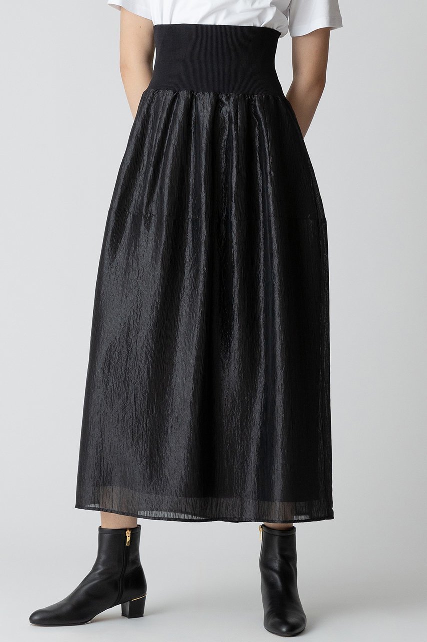 【アルアバイル/allureville】のブライトカールマイヤー2WAYスカート インテリア・キッズ・メンズ・レディースファッション・服の通販 founy(ファニー) 　ファッション　Fashion　レディースファッション　Fashion for Women　スカート　Skirts　ロングスカート　Long Skirts / Maxi & Midi Skirts　フィット　Fit, Slim Fit　ランダム　Random, Irregular　リブニット　Rib Knit, Ribbed Knit　リラックス　Relax, Relaxed Fit　ロング　Long, Long-Length　再入荷　Restock / Back in Stock　冬　Winter / This Winter　夏　Summer　ブラック|ID: prp329100004822317 ipo3291000000035054522