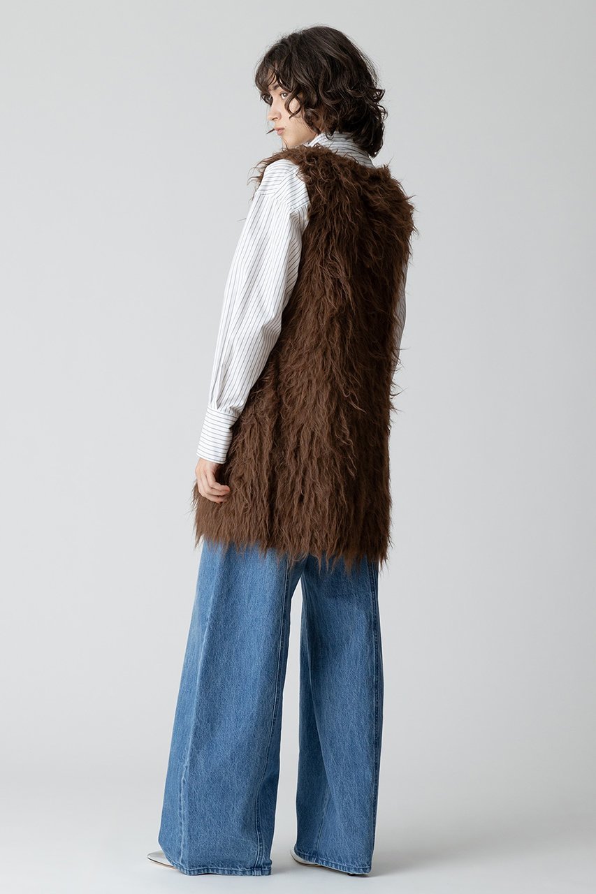 【アルアバイル/allureville】のイエティシャギーニットジレ 人気、トレンドファッション・服の通販 founy(ファニー) 　ファッション　Fashion　レディースファッション　Fashion for Women　アウター　Coat / Outerwear Collection　レディースジャケット・軽アウター　Jackets　ジャケット　Jacket, Outerwear　ノースリーブ　Sleeveless, No-Sleeve　ベスト　Vest, Waistcoat　再入荷　Restock / Back in Stock　冬　Winter / This Winter　半袖　Short Sleeve, Half Sleeve　防寒　Cold Protection, Winter-Ready　other-5|ID: prp329100004822318 ipo3291000000035054535