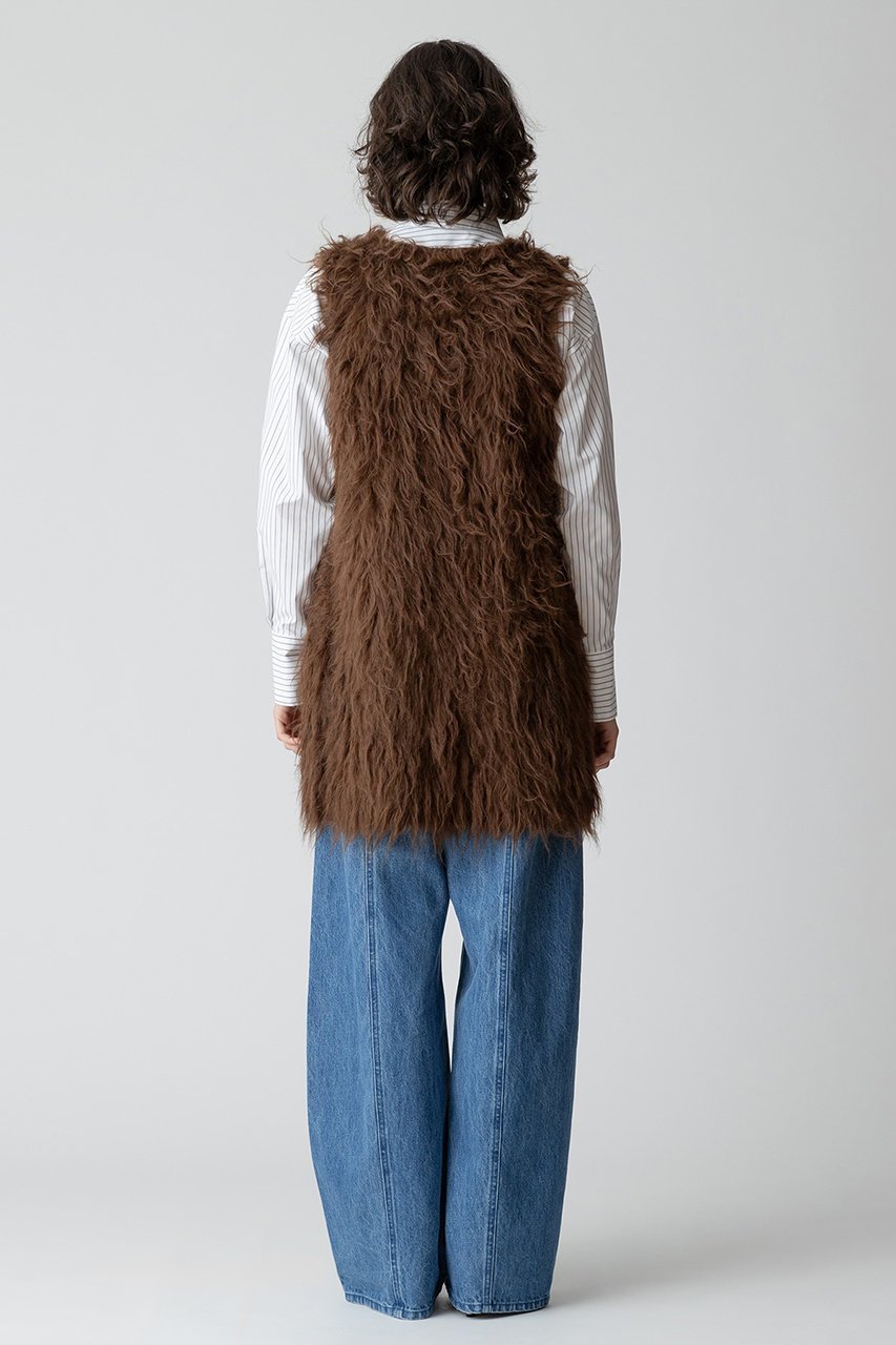 【アルアバイル/allureville】のイエティシャギーニットジレ 人気、トレンドファッション・服の通販 founy(ファニー) 　ファッション　Fashion　レディースファッション　Fashion for Women　アウター　Coat / Outerwear Collection　レディースジャケット・軽アウター　Jackets　ジャケット　Jacket, Outerwear　ノースリーブ　Sleeveless, No-Sleeve　ベスト　Vest, Waistcoat　再入荷　Restock / Back in Stock　冬　Winter / This Winter　半袖　Short Sleeve, Half Sleeve　防寒　Cold Protection, Winter-Ready　other-6|ID: prp329100004822318 ipo3291000000035054536