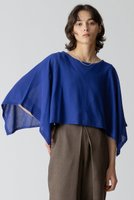 【アルアバイル/allureville】のケープスリーブプルオーバー 人気、トレンドファッション・服の通販 founy(ファニー) ファッション Fashion レディースファッション Fashion for Women トップス・カットソー Cut & Sew Tops ニット Knit Tops & Sweaters カジュアルプルオーバー・ニットトップス Pullovers & Knit Tops / Casual Pullovers クロップド Cropped, Short Length サマー Summer, Summer Style シアー Sheer, See-Through ドッキング Docking, Mixed Material ドレープ Drape, Draping Fabric ボトム Bottoms, Lower Wear 再入荷 Restock / Back in Stock |ID:prp329100004822319