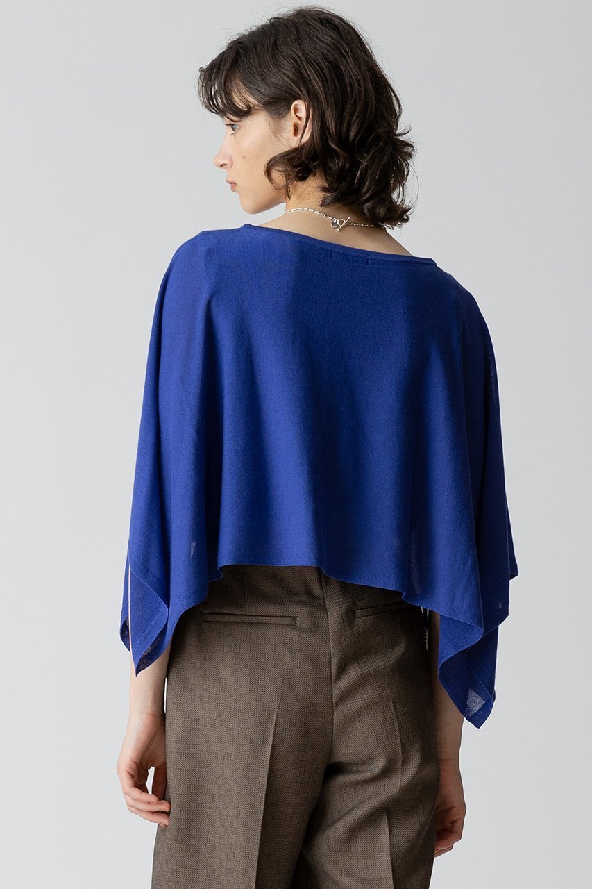 【アルアバイル/allureville】のケープスリーブプルオーバー 人気、トレンドファッション・服の通販 founy(ファニー) 　ファッション　Fashion　レディースファッション　Fashion for Women　トップス・カットソー　Cut & Sew Tops　ニット　Knit Tops & Sweaters　カジュアルプルオーバー・ニットトップス　Pullovers & Knit Tops / Casual Pullovers　クロップド　Cropped, Short Length　サマー　Summer, Summer Style　シアー　Sheer, See-Through　ドッキング　Docking, Mixed Material　ドレープ　Drape, Draping Fabric　ボトム　Bottoms, Lower Wear　再入荷　Restock / Back in Stock　other-3|ID: prp329100004822319 ipo3291000000035054542