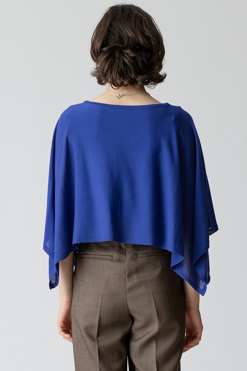 【アルアバイル/allureville】のケープスリーブプルオーバー 人気、トレンドファッション・服の通販 founy(ファニー) 　ファッション　Fashion　レディースファッション　Fashion for Women　トップス・カットソー　Cut & Sew Tops　ニット　Knit Tops & Sweaters　カジュアルプルオーバー・ニットトップス　Pullovers & Knit Tops / Casual Pullovers　クロップド　Cropped, Short Length　サマー　Summer, Summer Style　シアー　Sheer, See-Through　ドッキング　Docking, Mixed Material　ドレープ　Drape, Draping Fabric　ボトム　Bottoms, Lower Wear　再入荷　Restock / Back in Stock　other-4|ID: prp329100004822319 ipo3291000000035054543