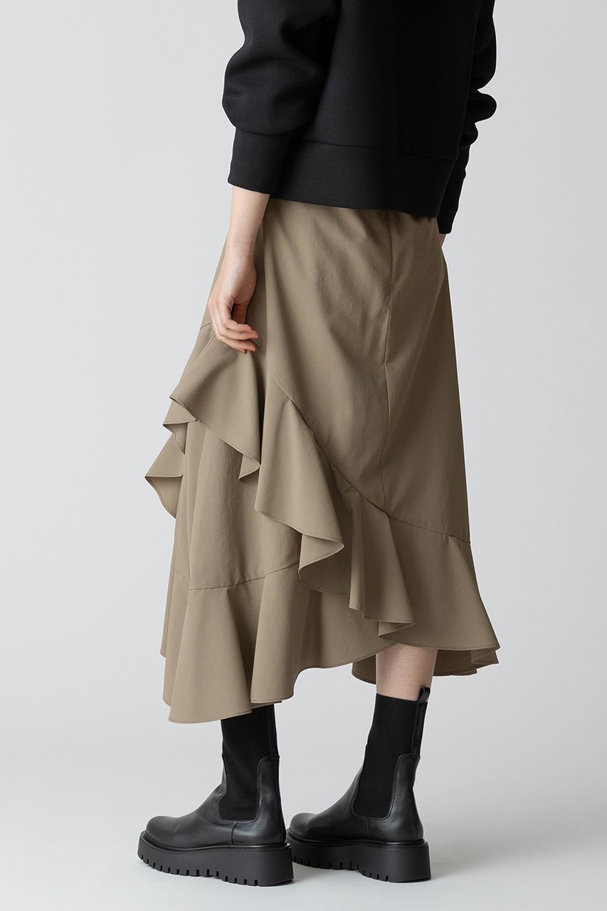 【アルアバイル/allureville】のラッフルズマーメイドスカート 人気、トレンドファッション・服の通販 founy(ファニー) 　ファッション　Fashion　レディースファッション　Fashion for Women　スカート　Skirts　ロングスカート　Long Skirts / Maxi & Midi Skirts　アシンメトリー　Asymmetrical Style　ラッフル　Ruffle, Frill　リラックス　Relax, Relaxed Fit　ロング　Long, Long-Length　ワッシャー　Washer, Crinkled Finish　再入荷　Restock / Back in Stock　other-4|ID: prp329100004822322 ipo3291000000035054568