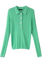 【アルアバイル/allureville】のランダムストライプニットポロ グリーン|ID: prp329100004822326 ipo3291000000035054604