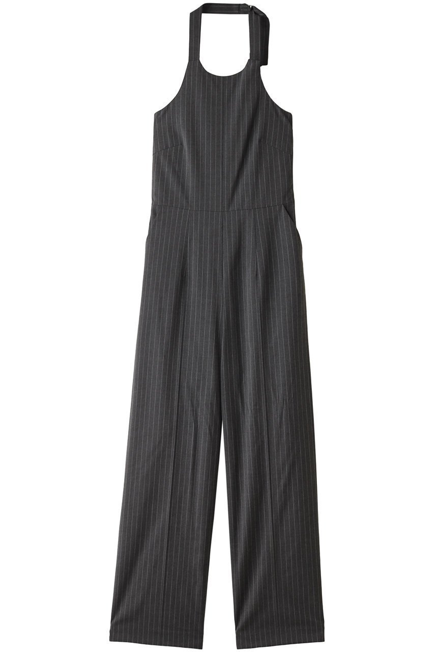 【メゾンスペシャル/MAISON SPECIAL】のAmerican Sleeve Stripe Jumpsuit/アメスリストライプジャンプスーツ インテリア・キッズ・メンズ・レディースファッション・服の通販 founy(ファニー) 　ファッション　Fashion　レディースファッション　Fashion for Women　パンツ　Pants & Trousers　インナー　Innerwear　春　Spring　シャーリング　Shirring, Ruched　ショート　Short, Short Length　ジャケット　Jacket, Outerwear　ストライプ　Stripe, Striped Pattern　スーツ　Suit, Formalwear　ボレロ　Bolero, Short Cardigan　リラックス　Relax, Relaxed Fit　ロング　Long, Long-Length　再入荷　Restock / Back in Stock　夏　Summer　エレガント 上品　Elegant　GRY(グレー)|ID: prp329100004822330 ipo3291000000035054722