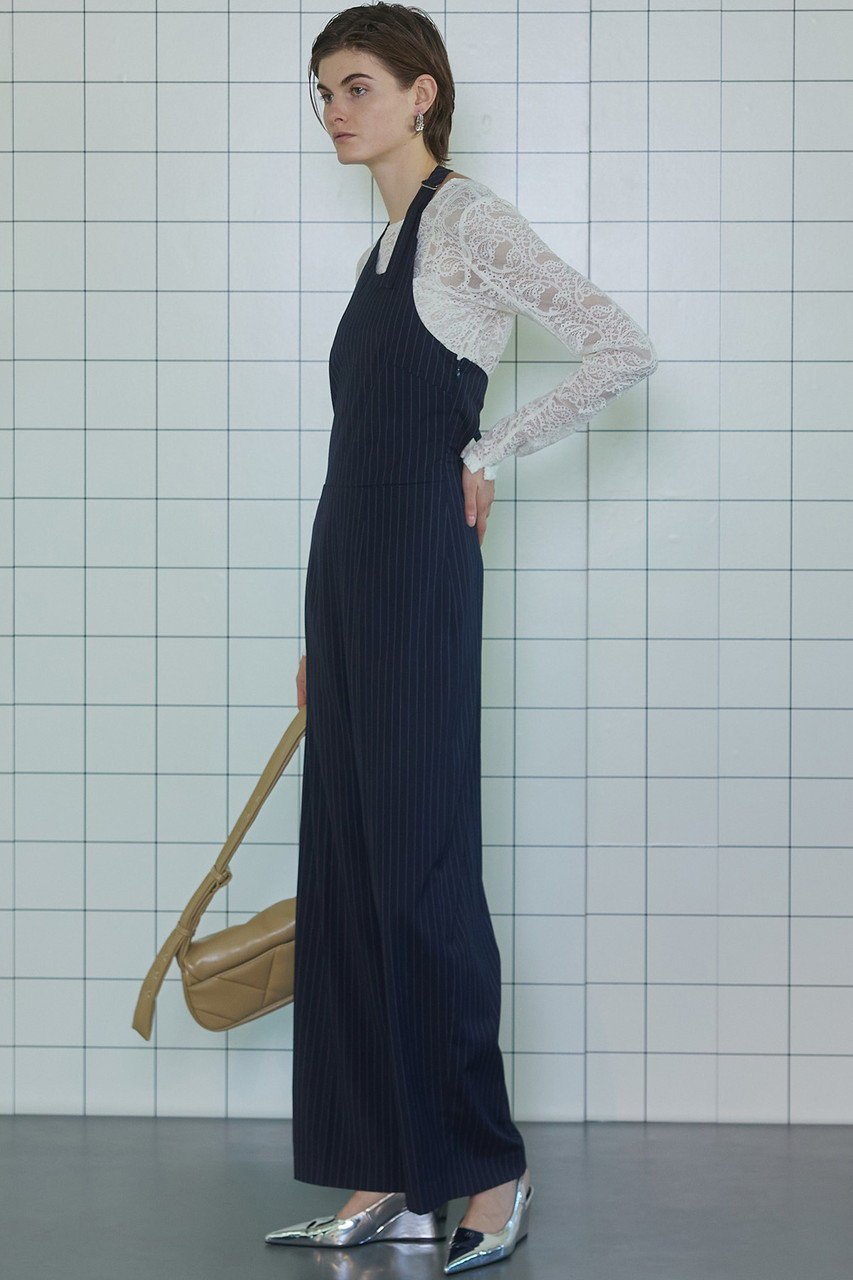 【メゾンスペシャル/MAISON SPECIAL】のAmerican Sleeve Stripe Jumpsuit/アメスリストライプジャンプスーツ 人気、トレンドファッション・服の通販 founy(ファニー) 　ファッション　Fashion　レディースファッション　Fashion for Women　パンツ　Pants & Trousers　インナー　Innerwear　春　Spring　シャーリング　Shirring, Ruched　ショート　Short, Short Length　ジャケット　Jacket, Outerwear　ストライプ　Stripe, Striped Pattern　スーツ　Suit, Formalwear　ボレロ　Bolero, Short Cardigan　リラックス　Relax, Relaxed Fit　ロング　Long, Long-Length　再入荷　Restock / Back in Stock　夏　Summer　エレガント 上品　Elegant　other-7|ID: prp329100004822330 ipo3291000000035054729