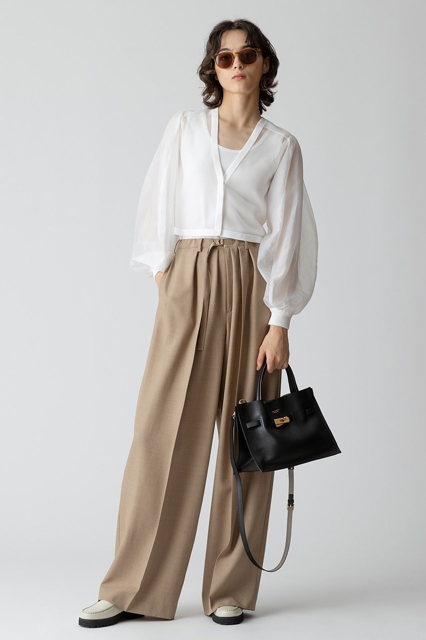 【アルアバイル/allureville】のギャバタックモダンワイドパンツ 人気、トレンドファッション・服の通販 founy(ファニー) ファッション Fashion レディースファッション Fashion for Women パンツ Pants & Trousers グログラン Grosgrain, Grosgrain Ribbon フォルム Silhouette, Form フロント Front, Front Design ワイド Wide, Wide Fit 再入荷 Restock / Back in Stock 秋 Autumn other-8|ID: prp329100004822332 ipo3291000000035055040