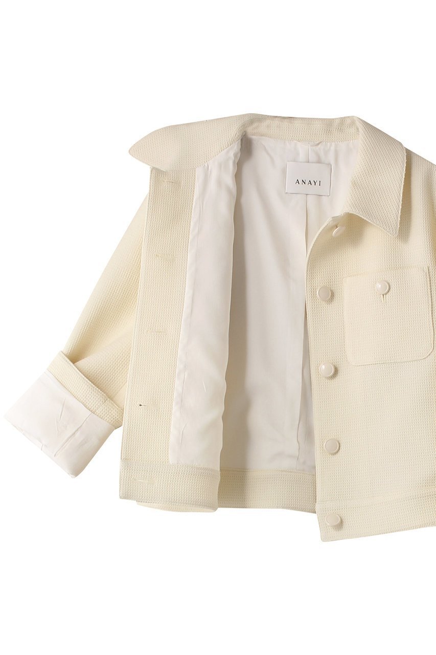 【アナイ/ANAYI】のワッフルツイードポケットジャケット 人気、トレンドファッション・服の通販 founy(ファニー) 　ファッション　Fashion　レディースファッション　Fashion for Women　アウター　Coat / Outerwear Collection　レディースジャケット・軽アウター　Jackets　インナー　Innerwear　クラシカル　Classical, Vintage-Inspired　ジャケット　Jacket, Outerwear　セットアップ　Set-Up, Coordinated Outfit　ツイード　Twill, Twill Weave　ミドル　Middle Length, Mid Height　リラックス　Relax, Relaxed Fit　ワッフル　Waffle, Waffle Knit　夏　Summer　other-6|ID: prp329100004822339 ipo3291000000035950187