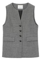 【アナイ/ANAYI】のワッフルツイードショートペプラムジレ グレー|ID: prp329100004822340 ipo3291000000035950190