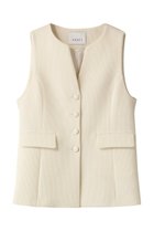 【アナイ/ANAYI】のワッフルツイードショートペプラムジレ ホワイト|ID: prp329100004822340 ipo3291000000035950191