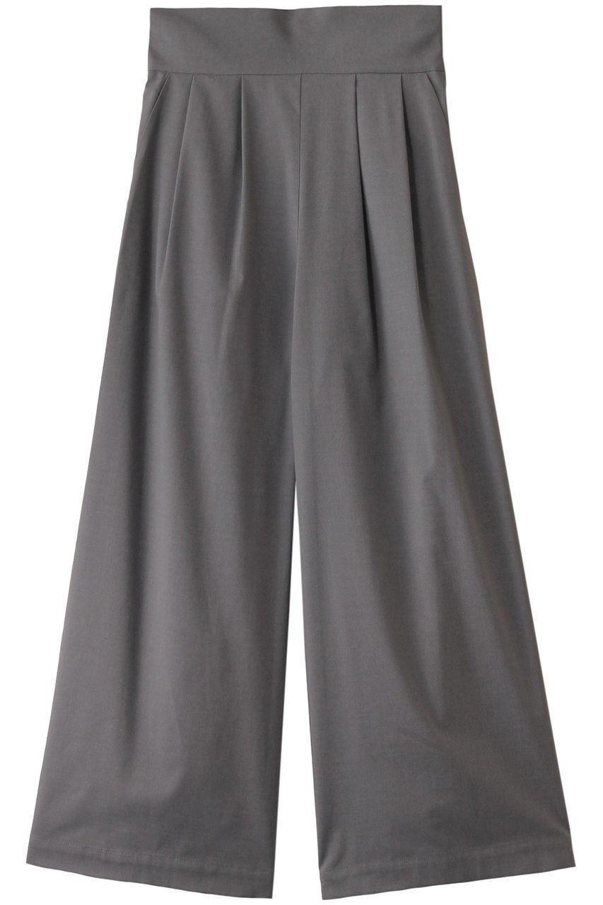 【ミディウミソリッド/MIDIUMISOLID】のhi-waist wide PT.S パンツ インテリア・キッズ・メンズ・レディースファッション・服の通販 founy(ファニー) ファッション Fashion レディースファッション Fashion for Women パンツ Pants & Trousers シャーリング Shirring, Ruched シンプル Simple, Minimal ロング Long, Long-Length l.gray|ID: prp329100004822342 ipo3291000000036030060