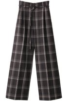 【メゾンスペシャル/MAISON SPECIAL】のチェックハイウエストワイドパンツ 人気、トレンドファッション・服の通販 founy(ファニー) ファッション Fashion レディースファッション Fashion for Women パンツ Pants & Trousers おすすめ Recommended / Our Picks チェック Check, Plaid, Tartan ワイド Wide, Wide Fit エレガント 上品 Elegant thumbnail BLK(ブラック)|ID: prp329100004822350 ipo3291000000035056184