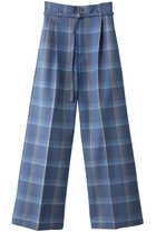 【メゾンスペシャル/MAISON SPECIAL】のチェックハイウエストワイドパンツ 人気、トレンドファッション・服の通販 founy(ファニー) ファッション Fashion レディースファッション Fashion for Women パンツ Pants & Trousers おすすめ Recommended / Our Picks チェック Check, Plaid, Tartan ワイド Wide, Wide Fit エレガント 上品 Elegant thumbnail BLU(ブルー)|ID: prp329100004822350 ipo3291000000035056185