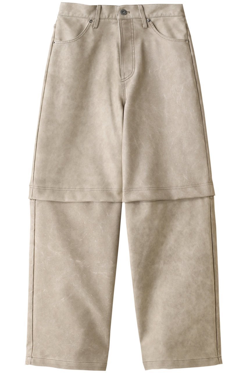 【メゾンスペシャル/MAISON SPECIAL】の2way Leather Pants/2WAYレザーパンツ インテリア・キッズ・メンズ・レディースファッション・服の通販 founy(ファニー) 　ファッション　Fashion　レディースファッション　Fashion for Women　パンツ　Pants & Trousers　ヴィンテージ　Vintage Style　セットアップ　Set-Up, Coordinated Outfit　フェイクレザー　Faux Leather, PU Leather　ブルゾン　Blouson, Bomber Jacket　リアル　Real, Realistic　おすすめ　Recommended / Our Picks　IVR(アイボリー)|ID: prp329100004822351 ipo3291000000035056201