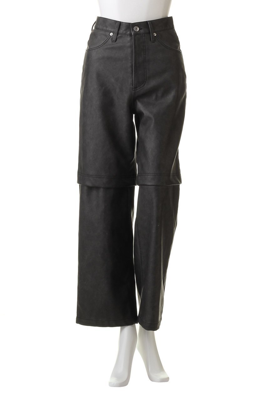 【メゾンスペシャル/MAISON SPECIAL】の2way Leather Pants/2WAYレザーパンツ 人気、トレンドファッション・服の通販 founy(ファニー) 　ファッション　Fashion　レディースファッション　Fashion for Women　パンツ　Pants & Trousers　ヴィンテージ　Vintage Style　セットアップ　Set-Up, Coordinated Outfit　フェイクレザー　Faux Leather, PU Leather　ブルゾン　Blouson, Bomber Jacket　リアル　Real, Realistic　おすすめ　Recommended / Our Picks　other-2|ID: prp329100004822351 ipo3291000000035056202