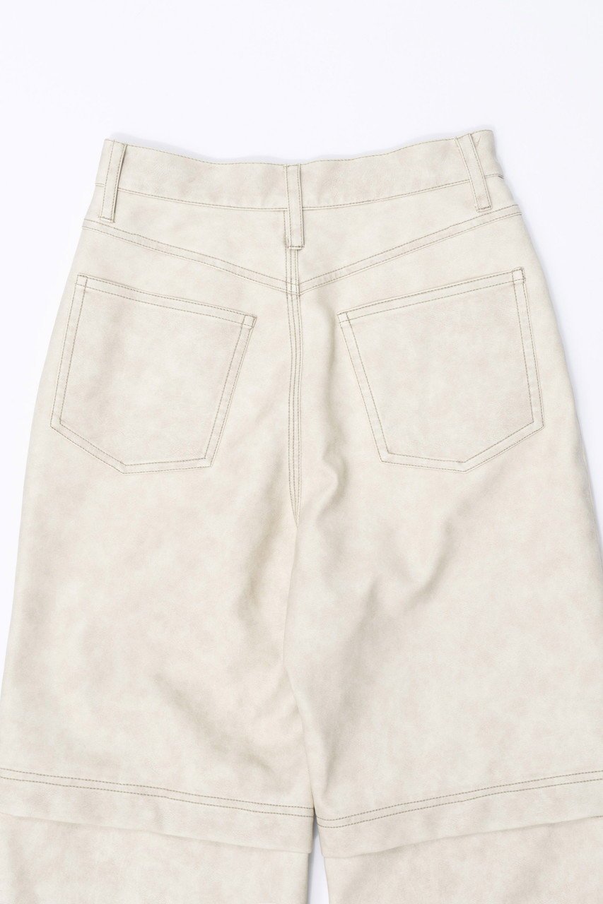 【メゾンスペシャル/MAISON SPECIAL】の2way Leather Pants/2WAYレザーパンツ 人気、トレンドファッション・服の通販 founy(ファニー) 　ファッション　Fashion　レディースファッション　Fashion for Women　パンツ　Pants & Trousers　ヴィンテージ　Vintage Style　セットアップ　Set-Up, Coordinated Outfit　フェイクレザー　Faux Leather, PU Leather　ブルゾン　Blouson, Bomber Jacket　リアル　Real, Realistic　おすすめ　Recommended / Our Picks　other-7|ID: prp329100004822351 ipo3291000000035056207