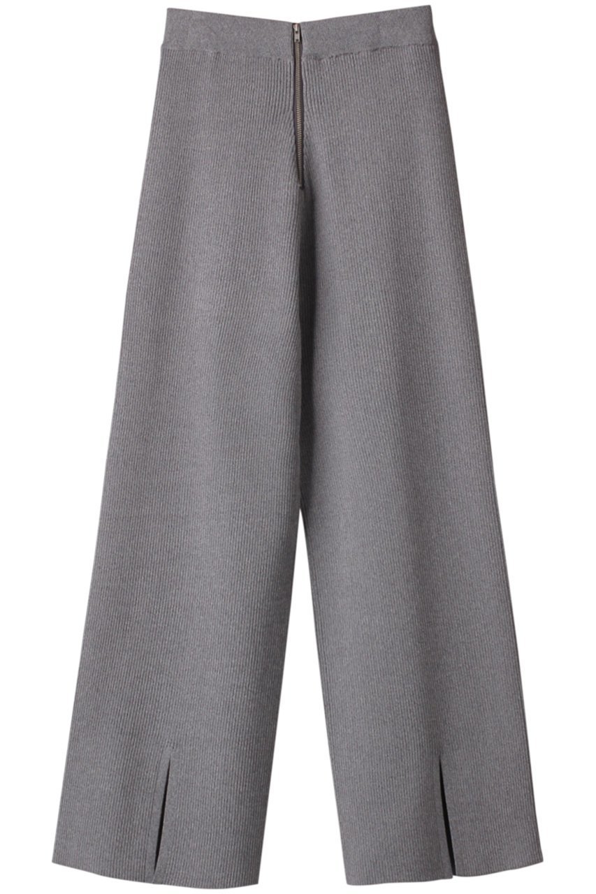 【メゾンスペシャル/MAISON SPECIAL】のジップリブニットパンツ インテリア・キッズ・メンズ・レディースファッション・服の通販 founy(ファニー) 　ファッション　Fashion　レディースファッション　Fashion for Women　パンツ　Pants & Trousers　おすすめ　Recommended / Our Picks　コンパクト　Compact, Small Size　ストレッチ　Stretch, Stretchy Fabric　セットアップ　Set-Up, Coordinated Outfit　トレンド　Trend, Trending Now　フレア　Flare, Flared　夏　Summer　春　Spring　S/S・春夏　SS, Spring/Summer, Warm Season　GRY(グレー)|ID: prp329100004822360 ipo3291000000035056465