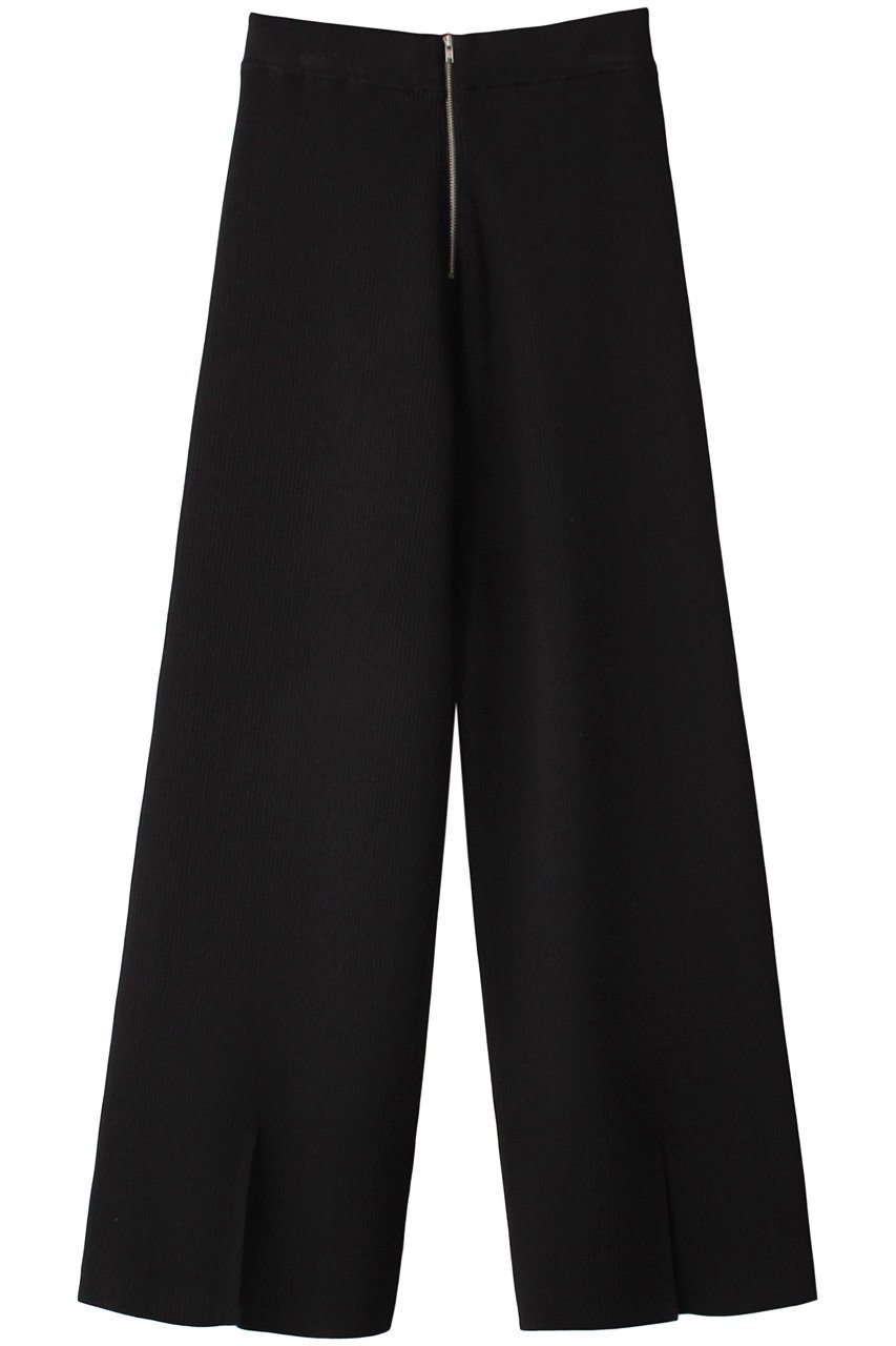 【メゾンスペシャル/MAISON SPECIAL】のジップリブニットパンツ インテリア・キッズ・メンズ・レディースファッション・服の通販 founy(ファニー) 　ファッション　Fashion　レディースファッション　Fashion for Women　パンツ　Pants & Trousers　おすすめ　Recommended / Our Picks　コンパクト　Compact, Small Size　ストレッチ　Stretch, Stretchy Fabric　セットアップ　Set-Up, Coordinated Outfit　トレンド　Trend, Trending Now　フレア　Flare, Flared　夏　Summer　春　Spring　S/S・春夏　SS, Spring/Summer, Warm Season　BLK(ブラック)|ID: prp329100004822360 ipo3291000000035056466