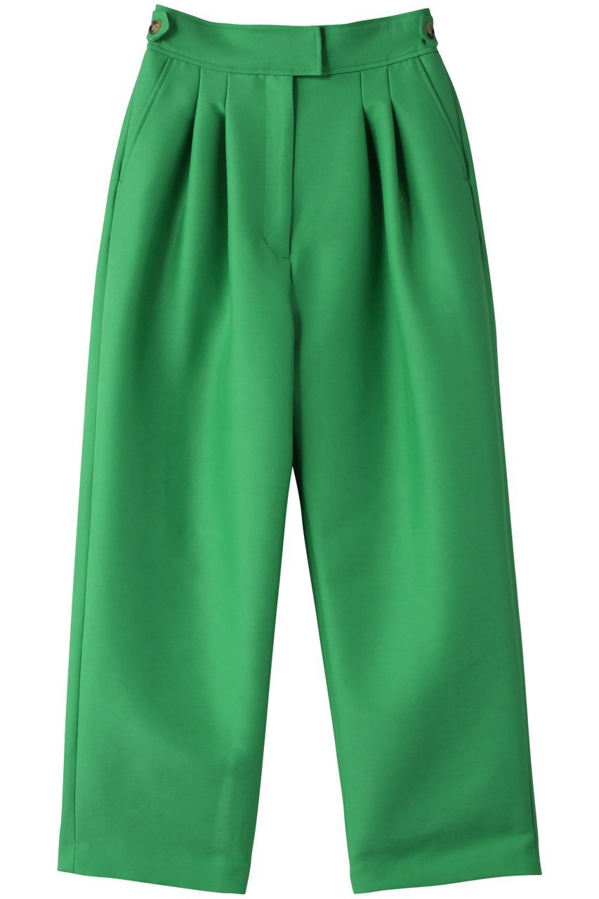 【メゾンスペシャル/MAISON SPECIAL】のT/Wツータックワイドテーパードパンツ インテリア・キッズ・メンズ・レディースファッション・服の通販 founy(ファニー) 　ファッション　Fashion　レディースファッション　Fashion for Women　パンツ　Pants & Trousers　今季　This Season, Current Season　定番　Standard, Basic Item　GRN(グリーン)|ID: prp329100004822363 ipo3291000000035056514
