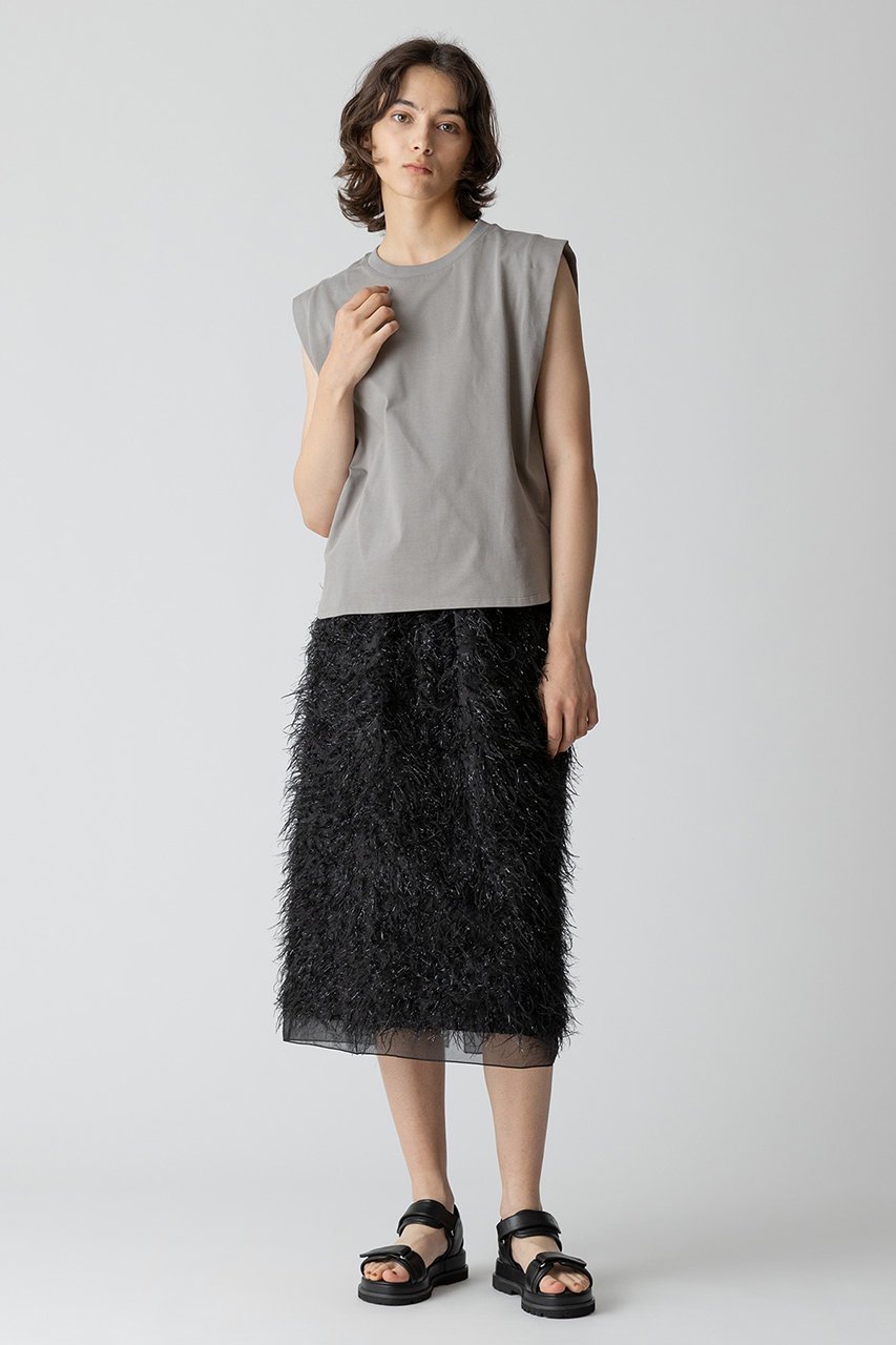 【アルアバイル/allureville】のフェザージャガードIラインスカート 人気、トレンドファッション・服の通販 founy(ファニー) 　ファッション　Fashion　レディースファッション　Fashion for Women　スカート　Skirts　シアー　Sheer, See-Through　シンプル　Simple, Minimal　other-5|ID: prp329100004822365 ipo3291000000035951746